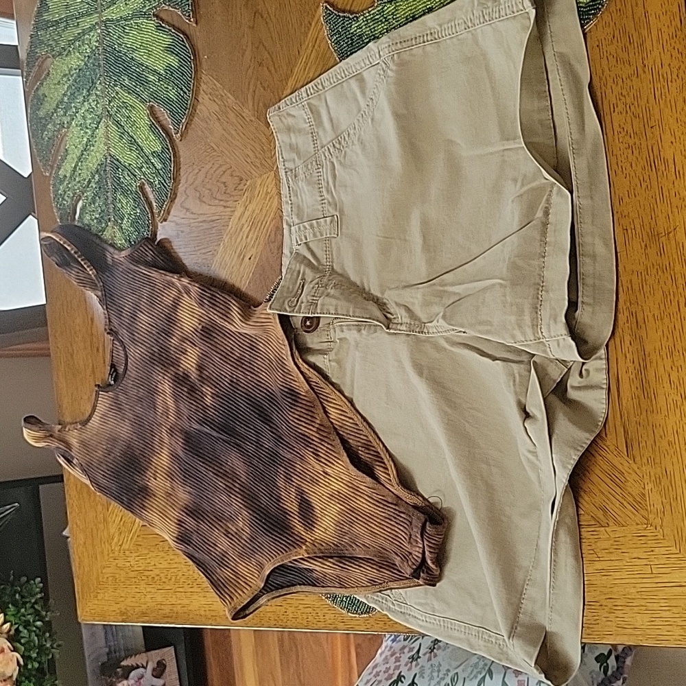 Cute short body suit set